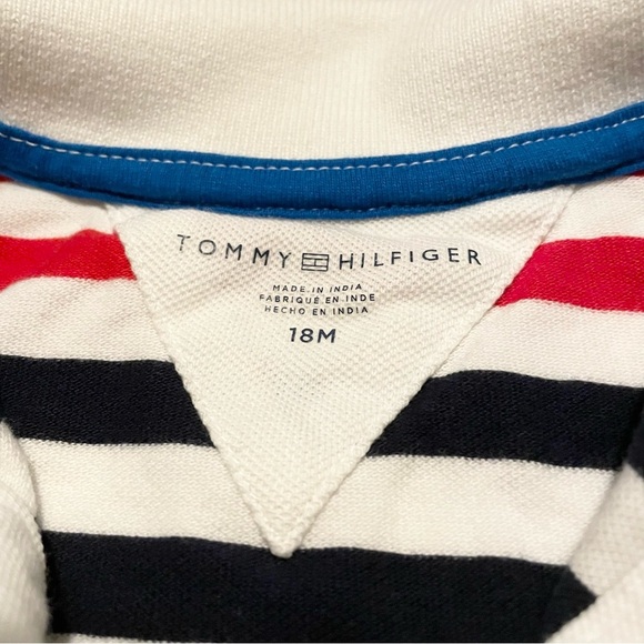 Tommy Hilfiger Polo Tshirt Baby 18 Months Stripes - Picture 8 of 16